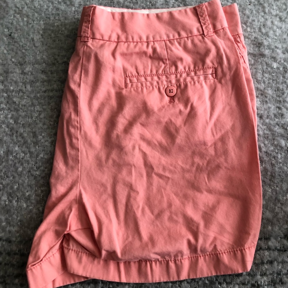 J Crew broken in chino shorts pink